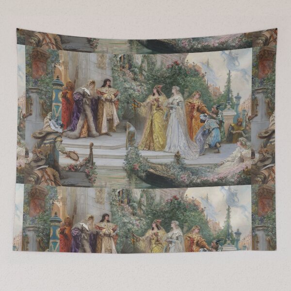 Item preview, Georges Jules Victor Clairin The Arrival of the Guests, Venice designed and sold by TeeARTHY.