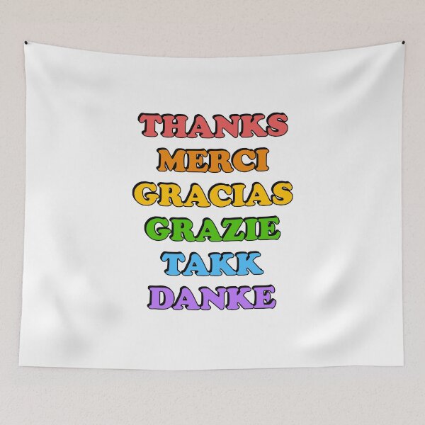 Item preview, Thank you - giving thanks in different languages - happy thanksgiving designed and sold by Inspirationmotivation.