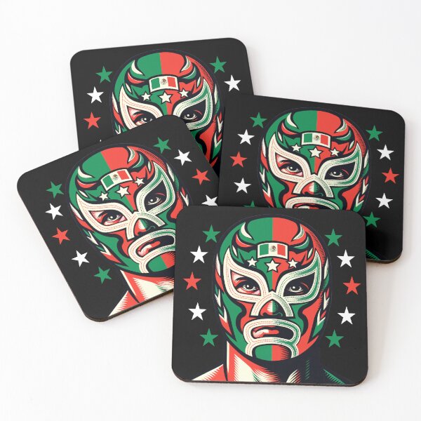 Item preview, A Mexican proud Luchador in a vintage-style illustration designed and sold by geetarv.