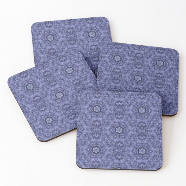Item preview, Blue Floral Botanical Mandala Pattern designed and sold by Artistestella.