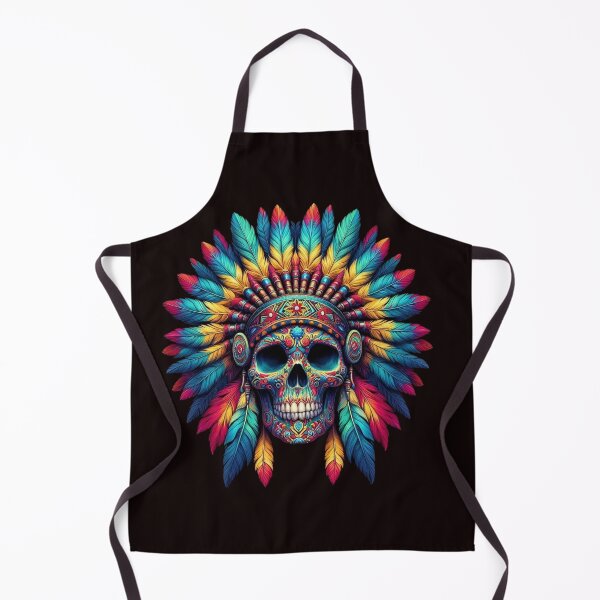 Item preview, Native American Skull designed and sold by ZombieCrew.