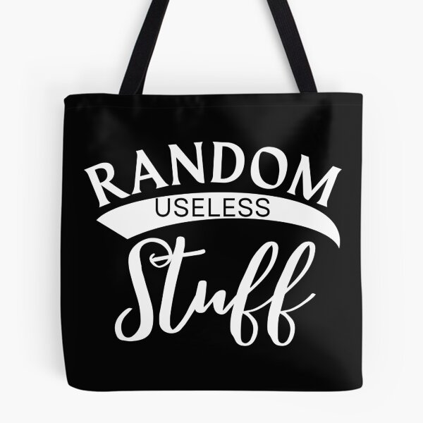 Item preview, Random Useless Stuff. Tote Bag for All Your Shopping and Stuff. Gift for Christmas. Xmas Goodies. Black and White designed and sold by That Cheeky Tee.