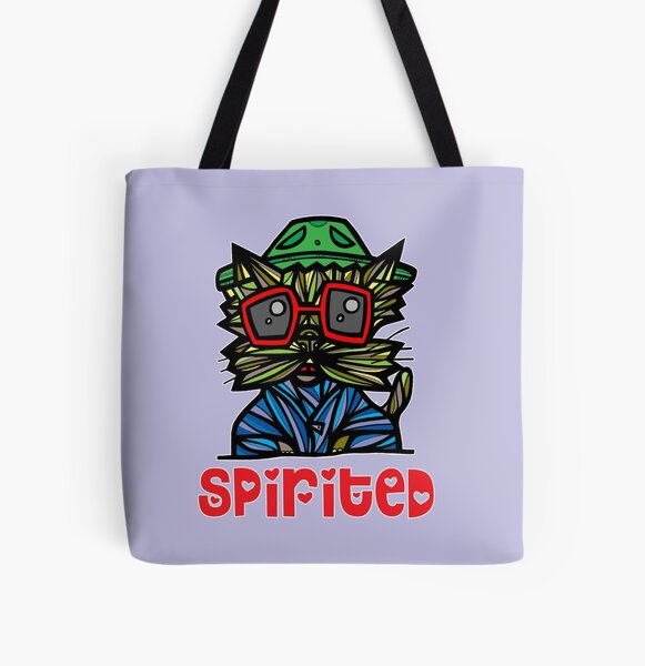 Spirited All Over Print Tote Bag