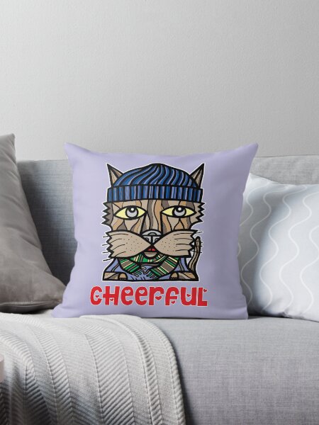 Cheerful Throw Pillow