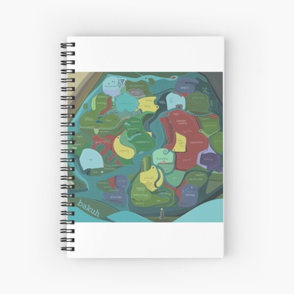A map of Bakuh Spiral Notebook