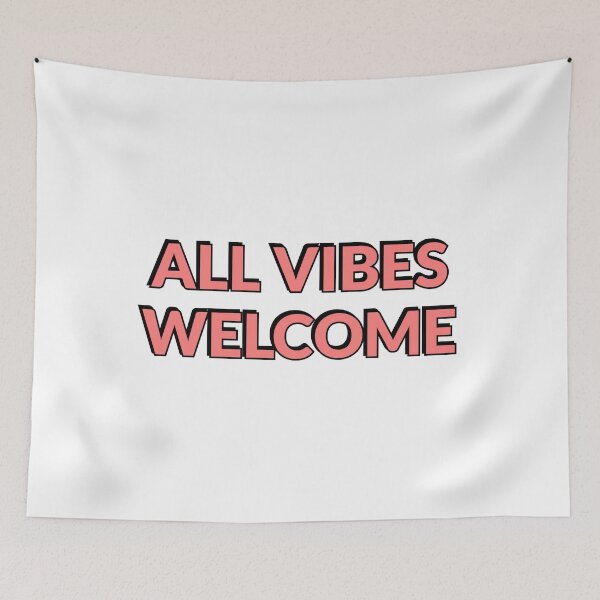 Item preview, All vibes welcome - World Mental Health Day designed and sold by Inspirationmotivation.