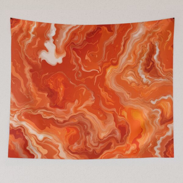 Item preview, PATTERN 030- CARNELIAN MARBLE STONE - Gift items and personal use / Marble, Carnelian, Gemstone, White,  Orange, Yellow, Velvet, Abstract, Broken Glass,  Art designed and sold by LumDesignArt.