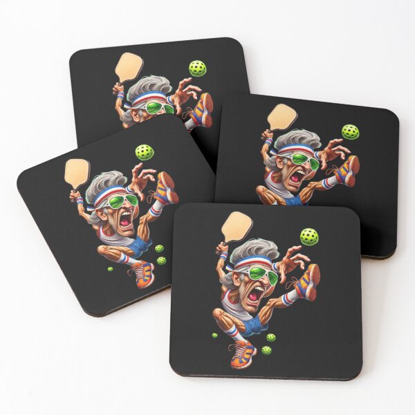 Item preview, Exaggerated Pickleball Smash Caricature designed and sold by OutofFocusShop.