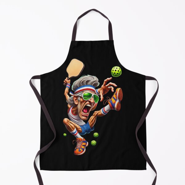 Item preview, Exaggerated Pickleball Smash Caricature designed and sold by OutofFocusShop.