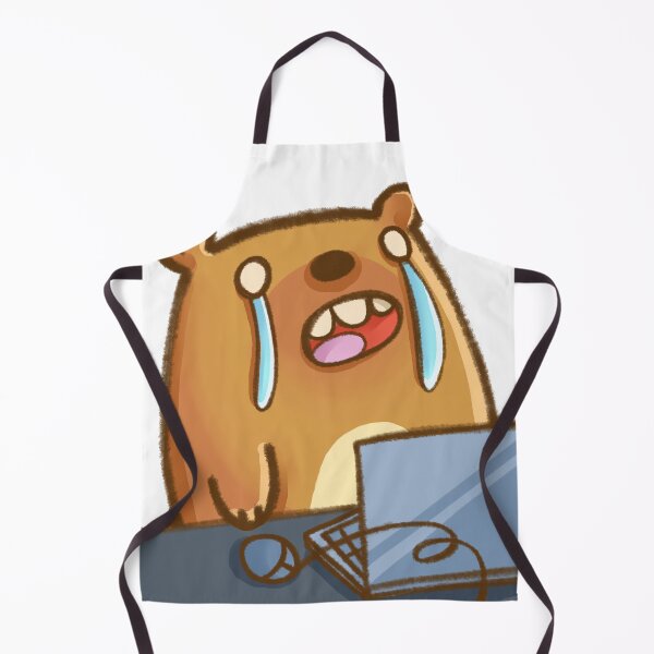 Item preview, this is unbearable!! - sad bear at the office designed and sold by Summer-Studio.