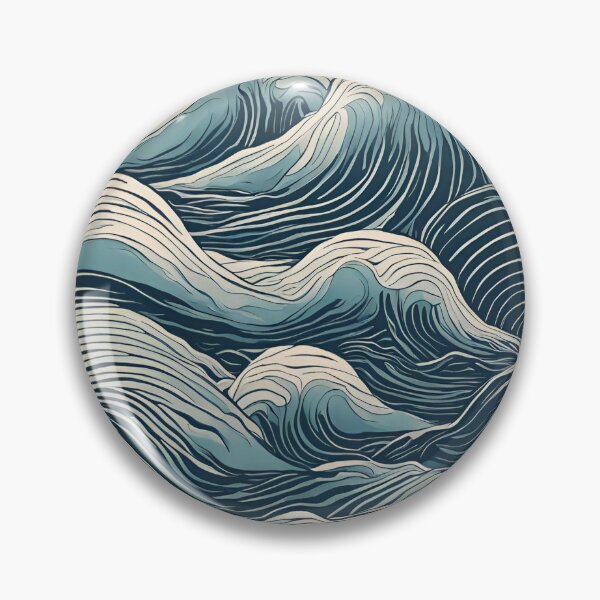 Item preview, Stylized Sea Undulations designed and sold by Karina Creative Studio.
