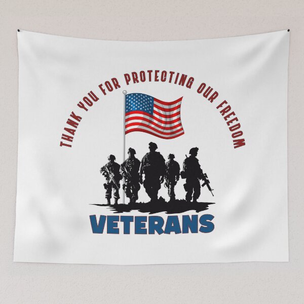 Item preview, Thank you, veterans, for protecting our freedom. designed and sold by bAIryBarn.