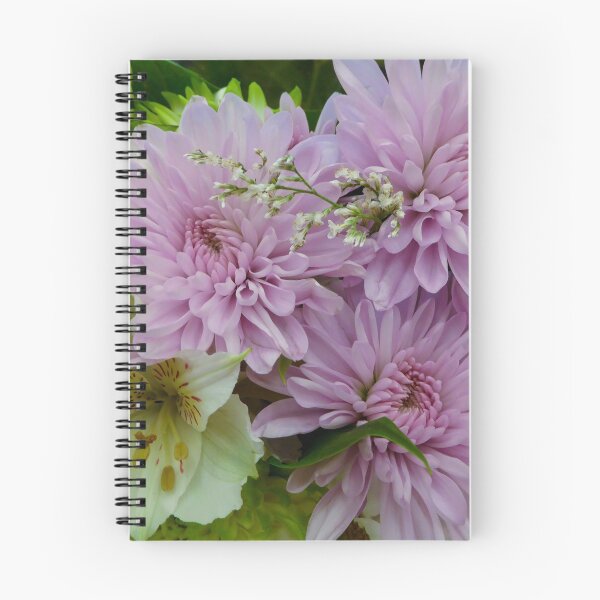 Item preview, PASTEL GREEN AND  VIOLET FLORAL designed and sold by Elaine Bawden.