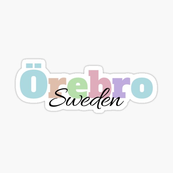 Örebro Sweden Travel Luggage Sticker