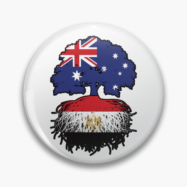Item preview, Egypt Egyptian Australian Australia Tree Roots Flag designed and sold by FlagX.