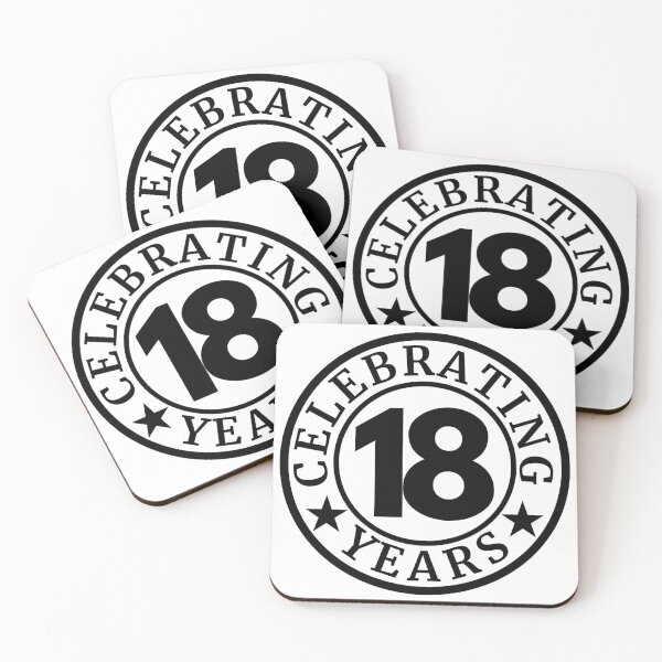 Item preview, 18th Birthday - Celebrating 18 Years Anniversary Milestone designed and sold by highflycrafts.
