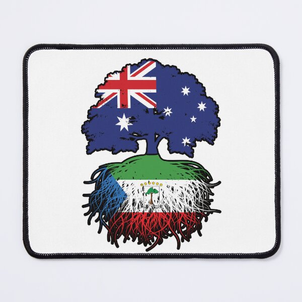 Item preview, Equatorial Guinea Equatorial Guinean Australian Australia Tree Roots Flag designed and sold by FlagX.