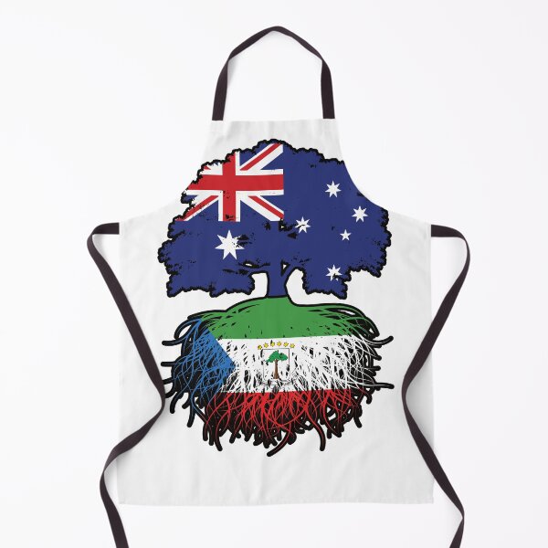 Item preview, Equatorial Guinea Equatorial Guinean Australian Australia Tree Roots Flag designed and sold by FlagX.