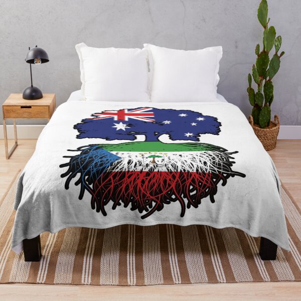 Item preview, Equatorial Guinea Equatorial Guinean Australian Australia Tree Roots Flag designed and sold by FlagX.