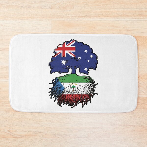 Item preview, Equatorial Guinea Equatorial Guinean Australian Australia Tree Roots Flag designed and sold by FlagX.
