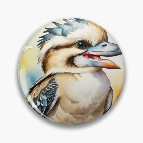 Item preview, Watercolor Laughing Kookaburra  designed and sold by ChaosReigns91.