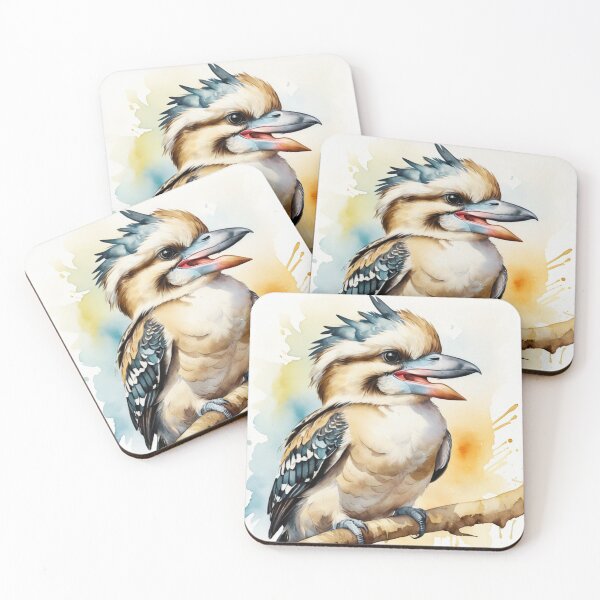 Item preview, Watercolor Laughing Kookaburra  designed and sold by ChaosReigns91.