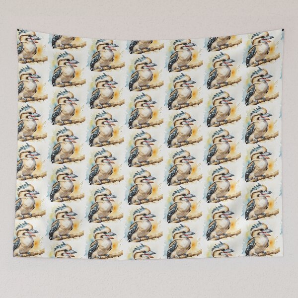 Item preview, Watercolor Laughing Kookaburra  designed and sold by ChaosReigns91.