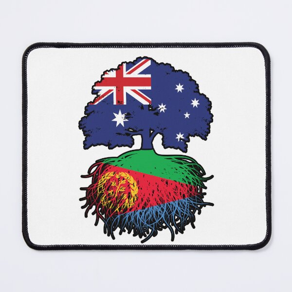 Item preview, Eritrea Eritrean Australian Australia Tree Roots Flag designed and sold by FlagX.