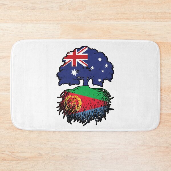 Item preview, Eritrea Eritrean Australian Australia Tree Roots Flag designed and sold by FlagX.