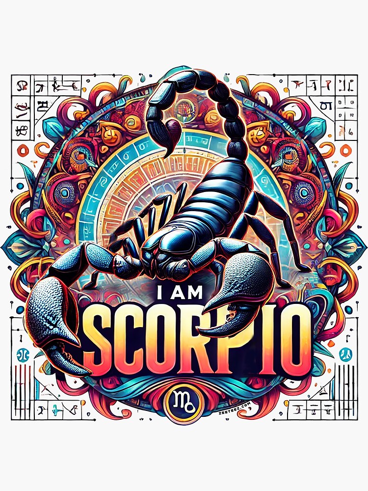 Thumbnail 3 of 3, Sticker, I am Scorpio designed and sold by zeeteezofficial.
