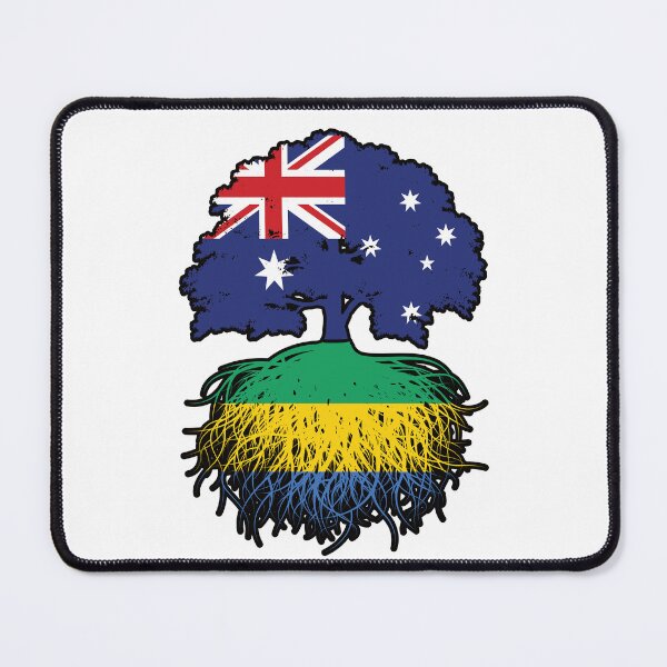 Item preview, Gabon Gabonese Australian Australia Tree Roots Flag designed and sold by FlagX.