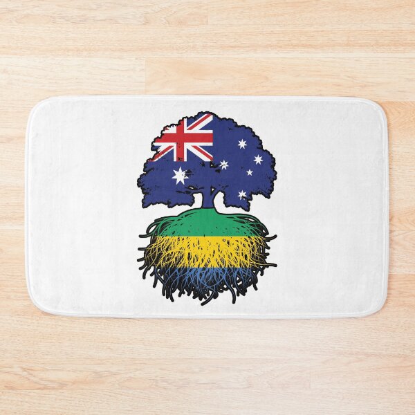 Item preview, Gabon Gabonese Australian Australia Tree Roots Flag designed and sold by FlagX.