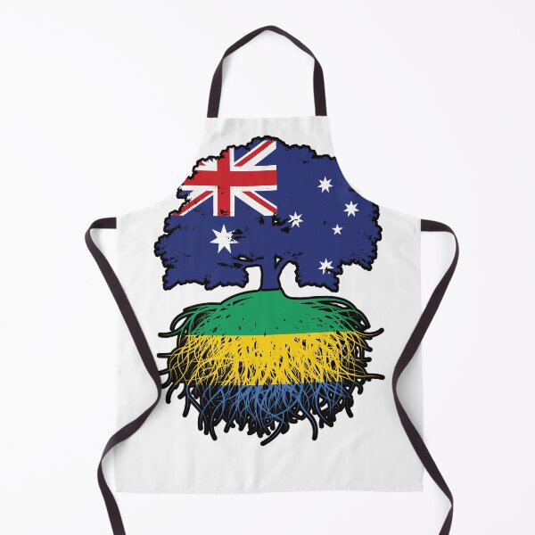 Item preview, Gabon Gabonese Australian Australia Tree Roots Flag designed and sold by FlagX.
