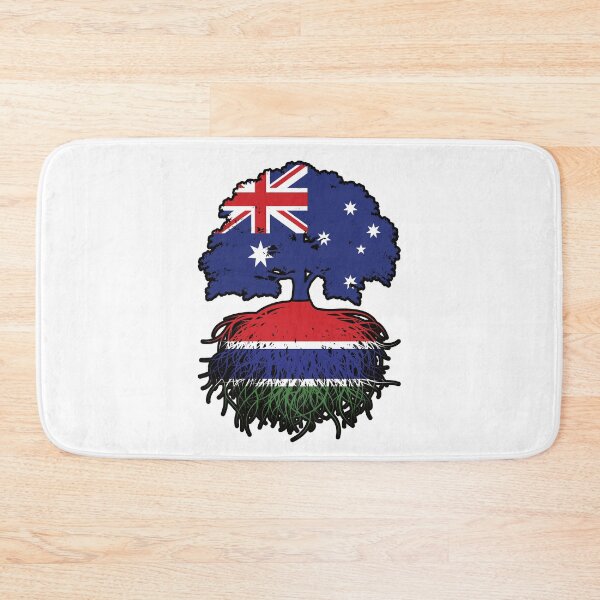 Item preview, Gambia Gambian Australian Australia Tree Roots Flag designed and sold by FlagX.