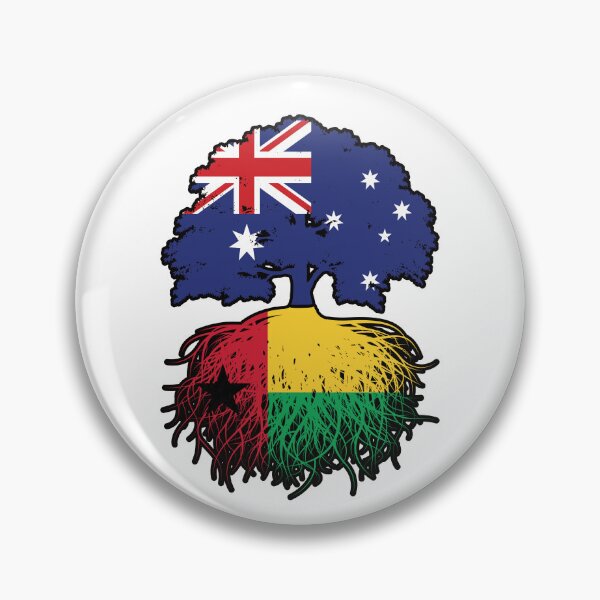 Item preview, Guinea-Bissau Bissau-Guinean Australian Australia Tree Roots Flag designed and sold by FlagX.