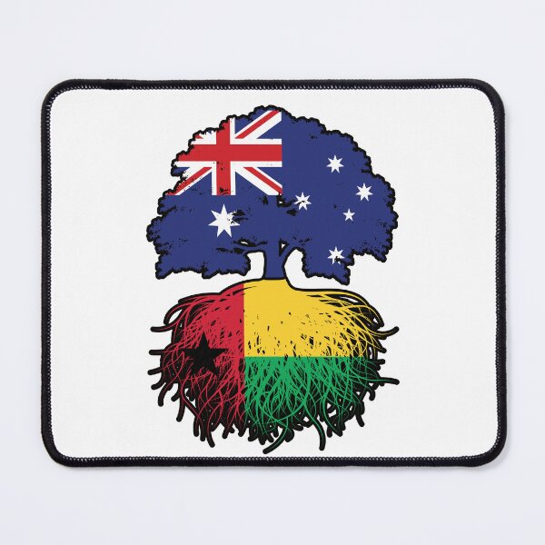 Item preview, Guinea-Bissau Bissau-Guinean Australian Australia Tree Roots Flag designed and sold by FlagX.