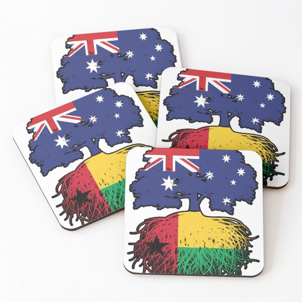 Item preview, Guinea-Bissau Bissau-Guinean Australian Australia Tree Roots Flag designed and sold by FlagX.