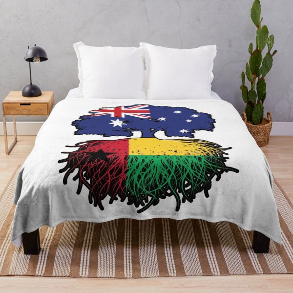 Item preview, Guinea-Bissau Bissau-Guinean Australian Australia Tree Roots Flag designed and sold by FlagX.