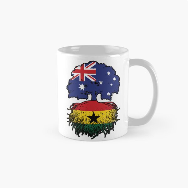 Item preview, Ghana Ghanaian Australian Australia Tree Roots Flag designed and sold by FlagX.
