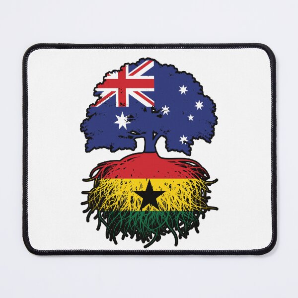 Item preview, Ghana Ghanaian Australian Australia Tree Roots Flag designed and sold by FlagX.