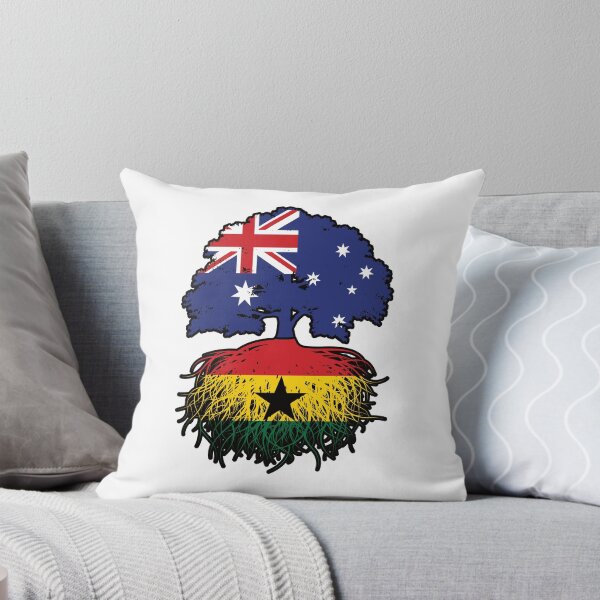 Item preview, Ghana Ghanaian Australian Australia Tree Roots Flag designed and sold by FlagX.