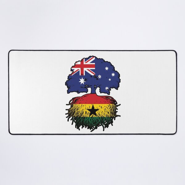 Item preview, Ghana Ghanaian Australian Australia Tree Roots Flag designed and sold by FlagX.