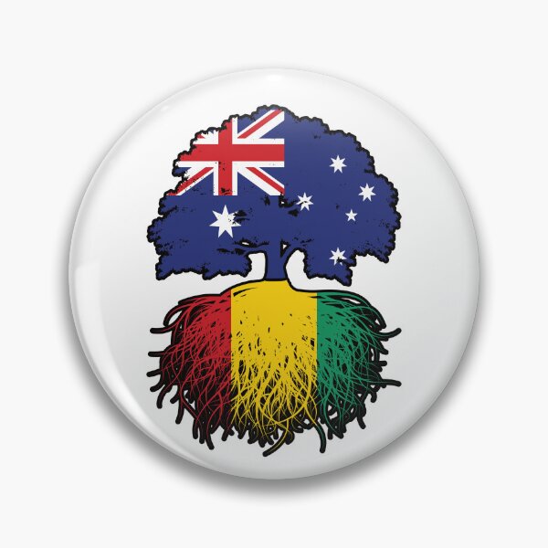 Item preview, Guinea Guinean Australian Australia Tree Roots Flag designed and sold by FlagX.