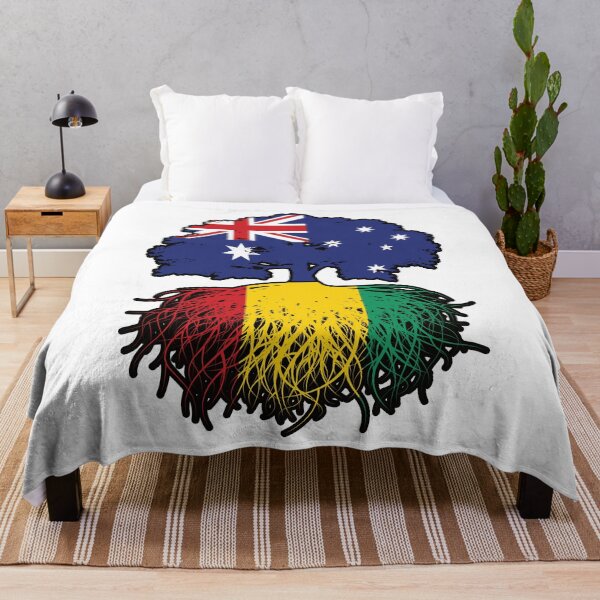 Item preview, Guinea Guinean Australian Australia Tree Roots Flag designed and sold by FlagX.