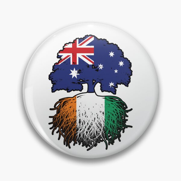 Item preview, Ivory Coast Ivorian Australian Australia Tree Roots Flag designed and sold by FlagX.