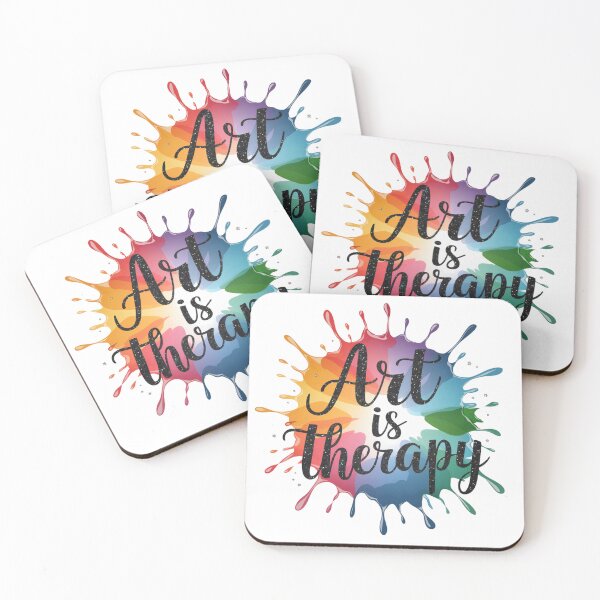 Item preview, Art is Therapy Rainbow Paint Splatter  designed and sold by Michele Bergh.