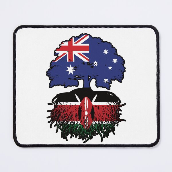 Item preview, Kenya Kenyan Australian Australia Tree Roots Flag designed and sold by FlagX.