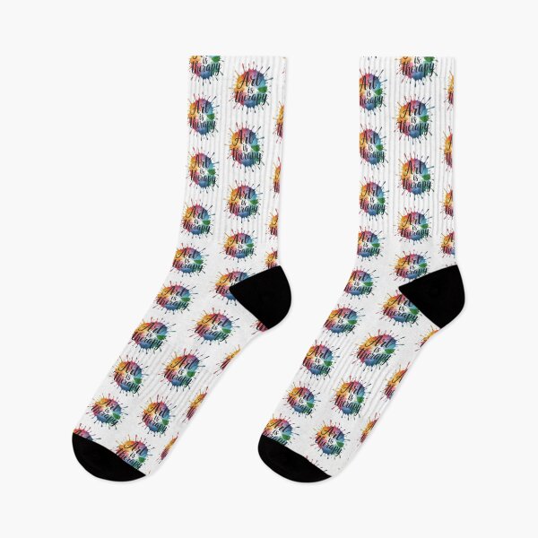 Item preview, Art is Therapy Rainbow Paint Splatter  designed and sold by Michele Bergh.