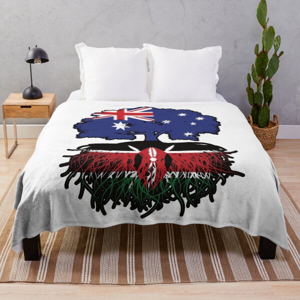 Item preview, Kenya Kenyan Australian Australia Tree Roots Flag designed and sold by FlagX.