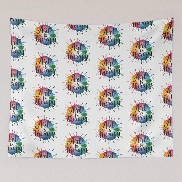 Item preview, Art is Therapy Rainbow Paint Splatter  designed and sold by Michele Bergh.